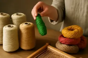 Filati naturali per tessitura manuale: scegliere bene aiuta a ottenere colori più vivi nel tempo