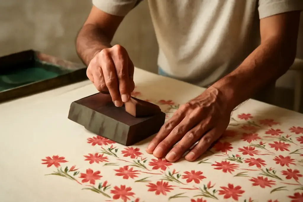 Metodo tradizionale di stampa a mano su tessuto: come evitare sbavature e ottenere disegni nitidi
