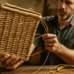 Cesteria in giunco: la tecnica invisibile che dona resistenza senza appesantire il manufatto