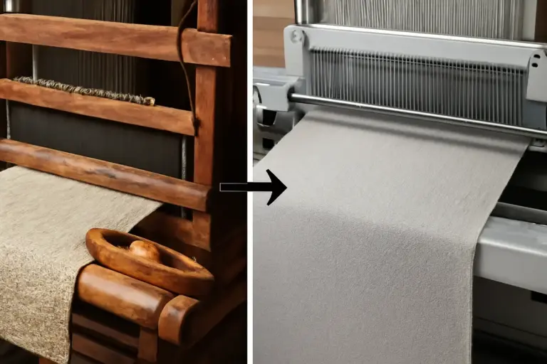 Qual è la differenza tra tessitura a telaio antico e telaio moderno? Scopri cosa cambia nella texture finale